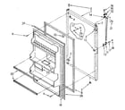 Kenmore 1068376452 refrigerator door diagram