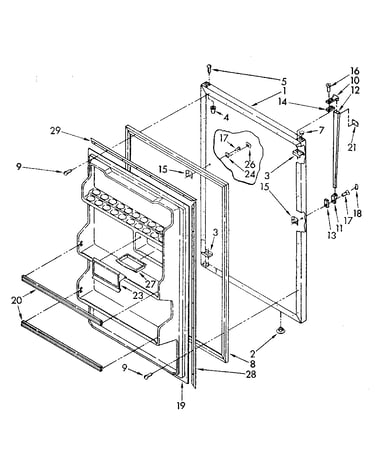 Refrigerator door