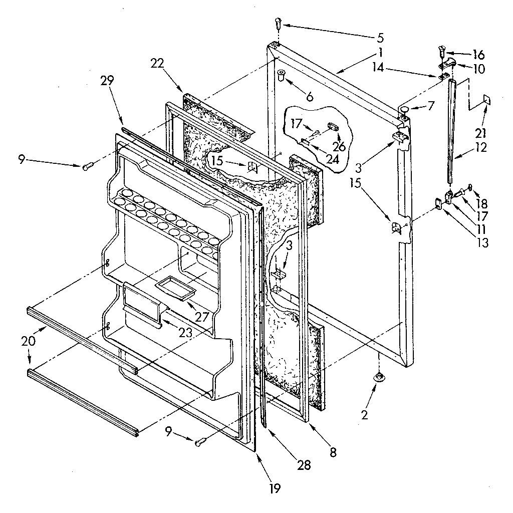 Refrigerator door