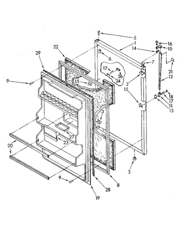 Refrigerator door