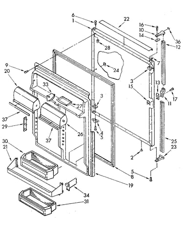 Refrigerator door