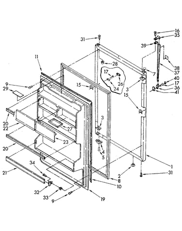 Refrigerator door