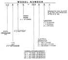 Rheem HPA 150 model number notes diagram