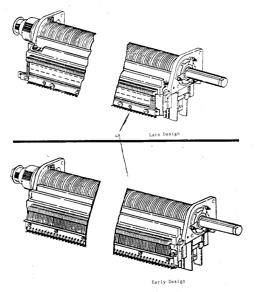 Print head assembly (early and late design)