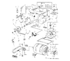 AT&T 445 fig. 5-left casting assembly and 402402 motor diagram