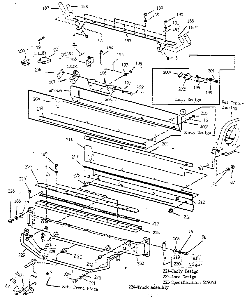 Fig. 9-402725 front plate assembly