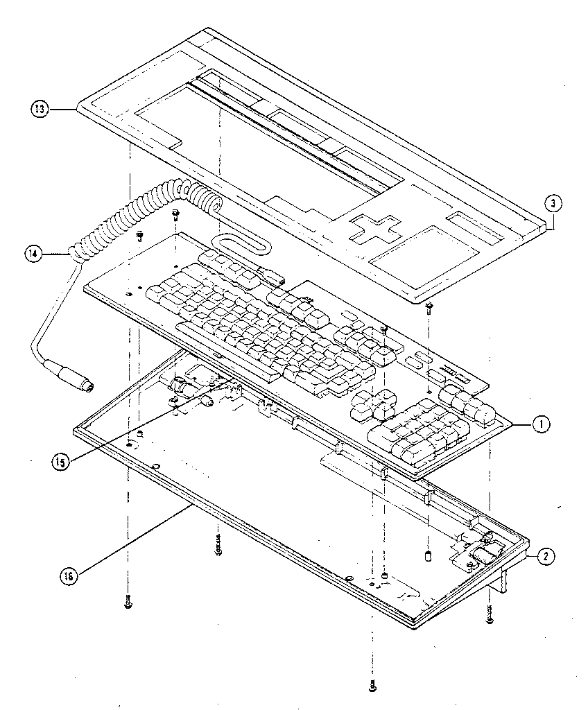 Figure 6-2: keyboard assembly