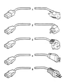 Assembly 6: power cords
