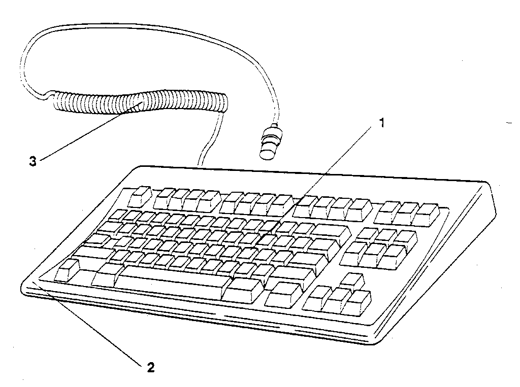 Assembly 11: space saving keyboard (84/85 key)