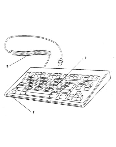 Assembly 11: space saving keyboard (84/85 key)