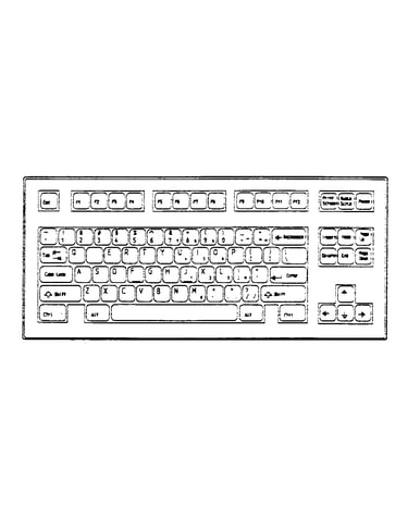 Assembly 13: space saving keybutton kit (84/85 key)