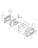 Lower oven door section