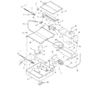 Kenmore 9117898710 broiler and oven burner section diagram