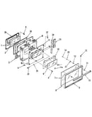 Oven door section