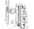 Kenmore 3638597980 freezer door diagram