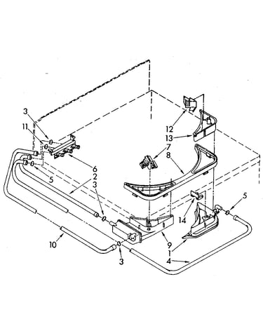 Bleach, detergent and rinse dispenser