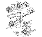 Craftsman 225587500 power head & support plate diagram