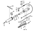 Craftsman 225587500 steering handle and twist grip throttle diagram
