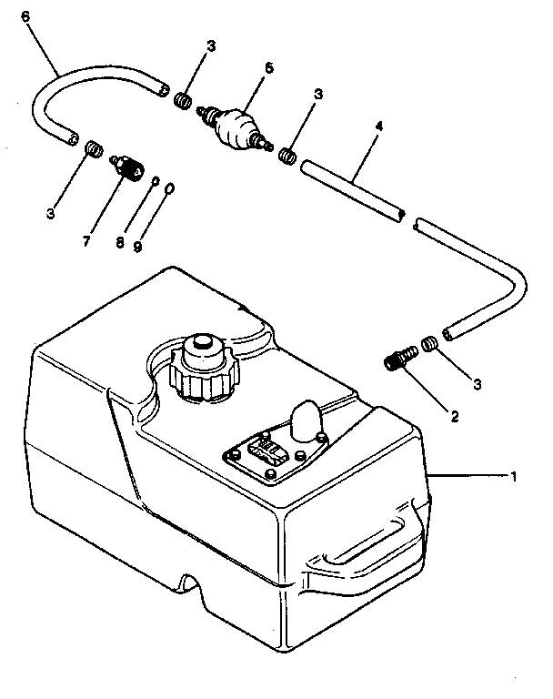 Fuel tank and line