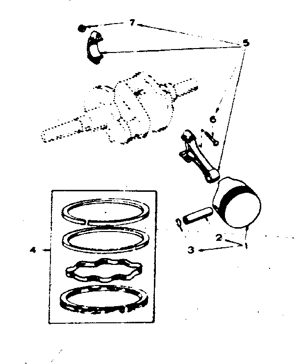 PISTON AND ROD