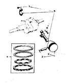 Piston and rod