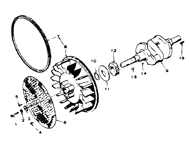 CRANKSHAFT AND FLYWHEEL