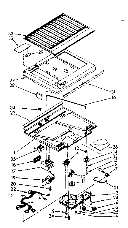 Compartment separator parts