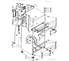 Kenmore 1068668421 cabinet parts diagram