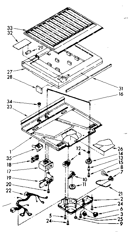 Compartment separator parts