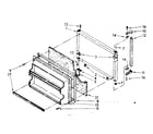 Kenmore 1068668421 freezer door parts diagram