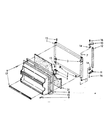 Freezer door parts