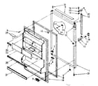 Kenmore 1068668421 refrigerator door parts diagram