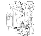 Kenmore 1753590180 handle and bag housing diagram