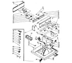 Kenmore 11083592800 top and console parts diagram