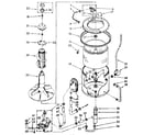Kenmore 11083592700 tub and basket parts diagram