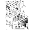 Kenmore 1068751590 cabinet parts diagram