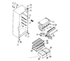 Kenmore 2538364230 cabinet parts diagram