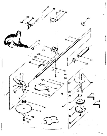 Drive shaft and cutting head