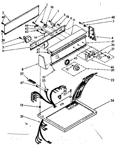 Top and console parts