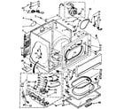 Kenmore 11087683800 cabinet parts diagram