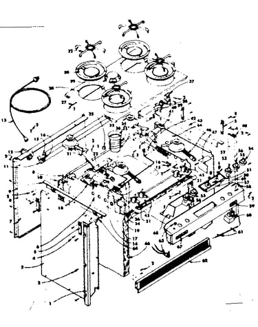 Top section and outer body parts