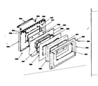 Kenmore 1553567302 oven door diagram