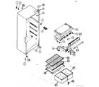 Kenmore 2538362221 cabinet parts diagram