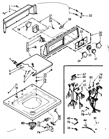 Top and console assembly