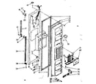 Kenmore 1068536960 freezer door parts diagram