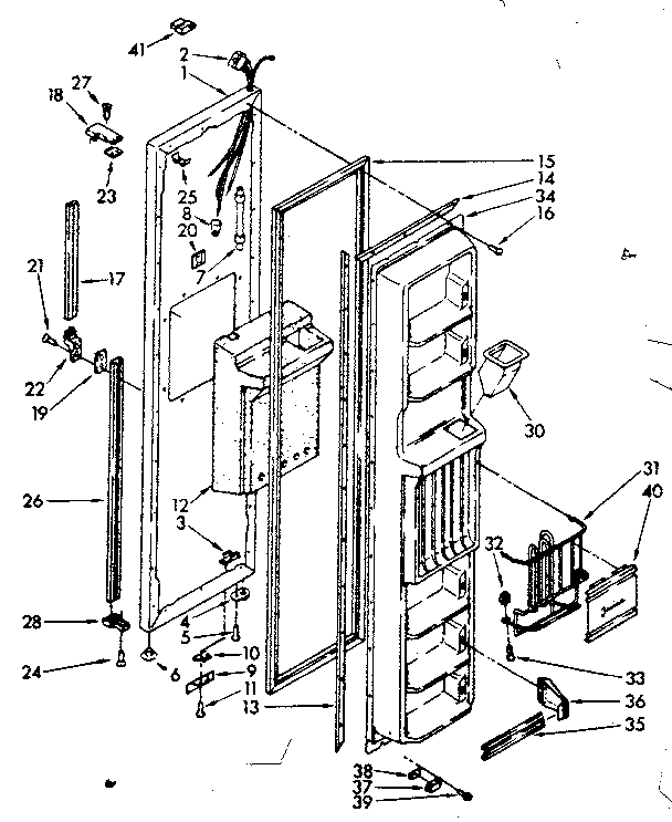 Freezer door parts