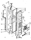 Freezer door parts