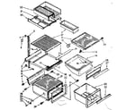 Kenmore 1068536970 refrigerator interior parts diagram