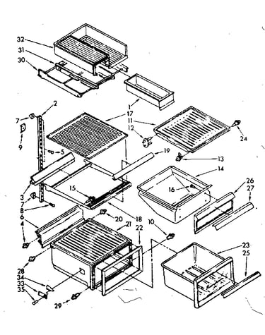 Refrigerator interior parts