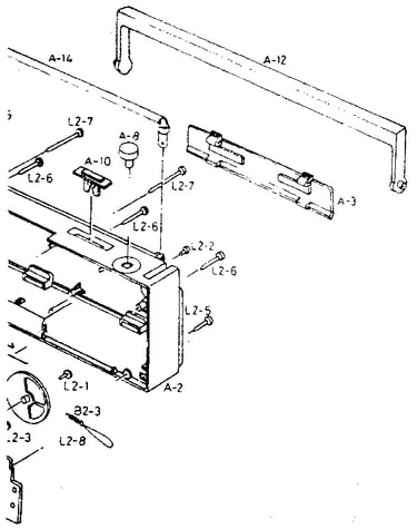 Rear cabinet and handle